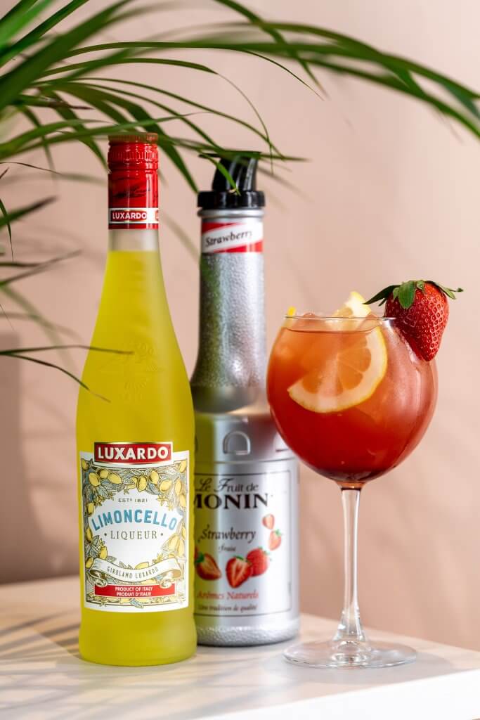 Strawberry Limoncello Spritz